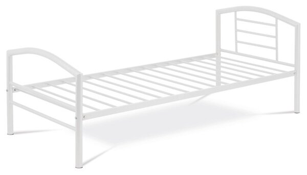 Kovová postel 90 cm bílá BED-1900 WT
