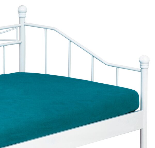 Kovová postel 90 cm bílá BED-1905 WT