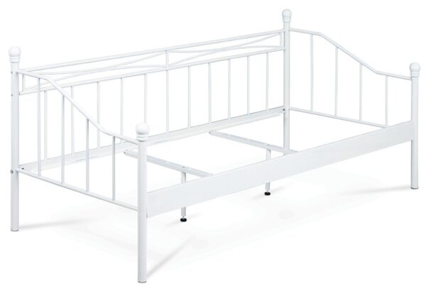Kovová postel 90 cm bílá BED-1905 WT