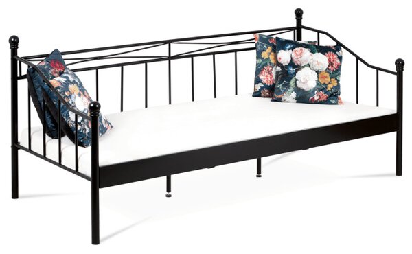 Kovová postel 90 cm černá BED-1905 BK
