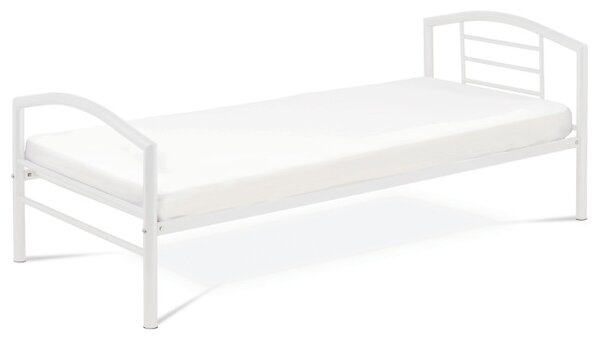 Kovová postel 90 cm bílá BED-1900 WT