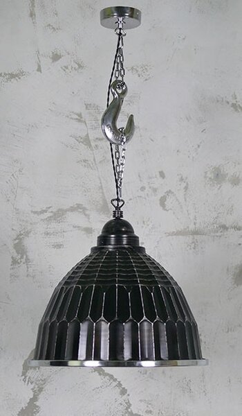 Závěsné svítidlo Assia Industrial Hak Black/Gold