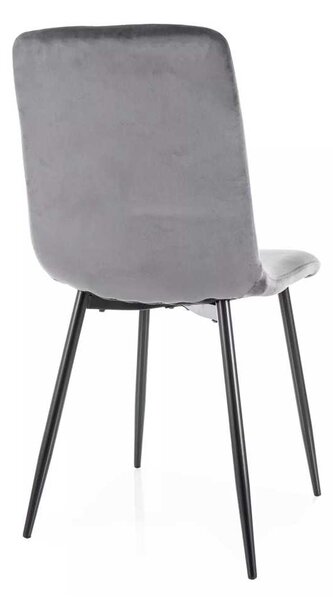 Jídelní židle Freville Velvet, šedá
