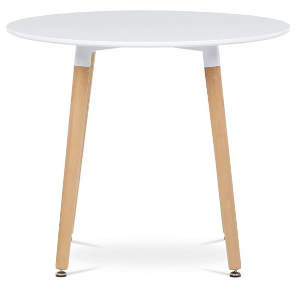 Jídelní stůl DT-306 bílý / naturální