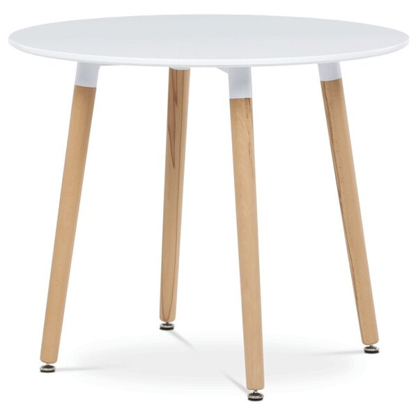 Jídelní stůl DT-306 bílý / naturální