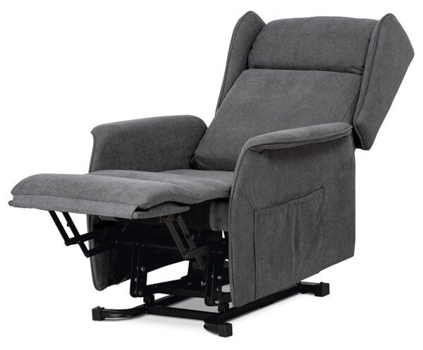 Polohovací křeslo šedé, elektrické TV-1190 GREY2