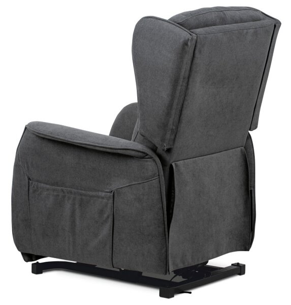 Polohovací křeslo šedé, elektrické TV-1190 GREY2