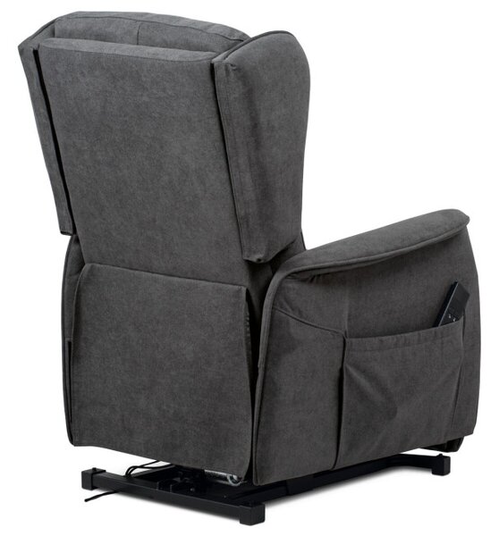 Polohovací křeslo šedé, elektrické TV-1190 GREY2