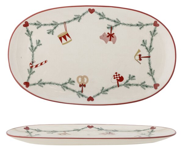 Servírovací talíř Yule Nature Oval 38,5 cm