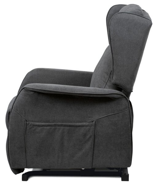 Polohovací křeslo šedé, elektrické TV-1190 GREY2