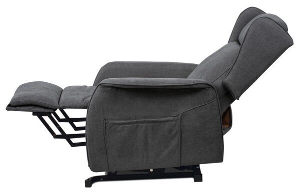 Polohovací křeslo šedé, elektrické TV-1190 GREY2