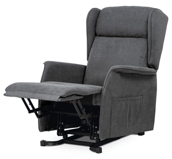 Polohovací křeslo šedé, elektrické TV-1190 GREY2