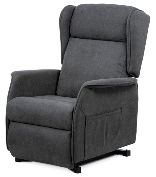 Polohovací křeslo šedé, elektrické TV-1190 GREY2