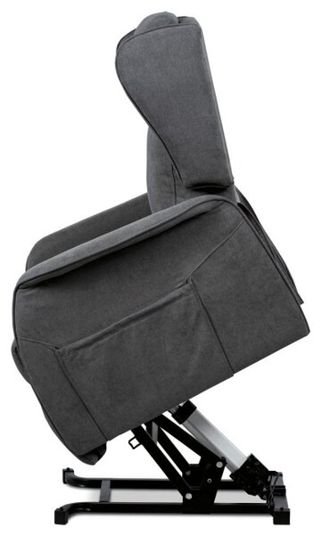 Polohovací křeslo šedé, elektrické TV-1190 GREY2