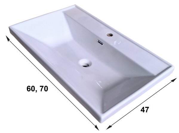 Lavedo Aria Air White 60 koupelnová skříňka s umyvadlem