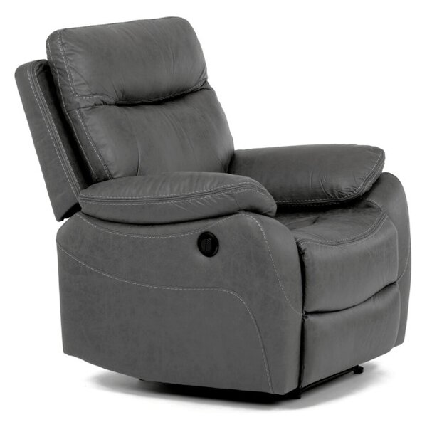Polohovací křeslo šedé, elektrické TV-4094 GREY3