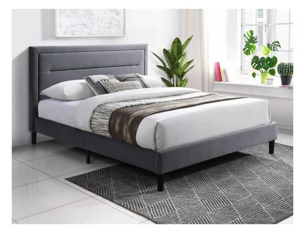Postel Lune Velvet 160 cm, šedá