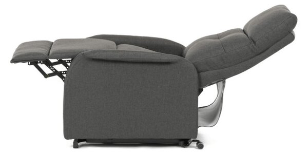 Polohovací křeslo šedé, elektrické TV-5482 GREY2