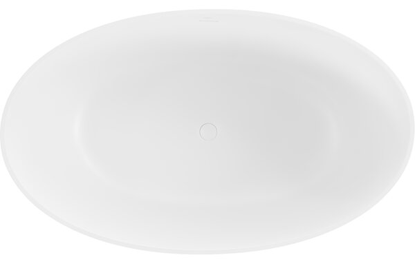 Mexen Parma volně stojící vana z konglomerátu 160 x 95 cm, bílá mat - 57231609500