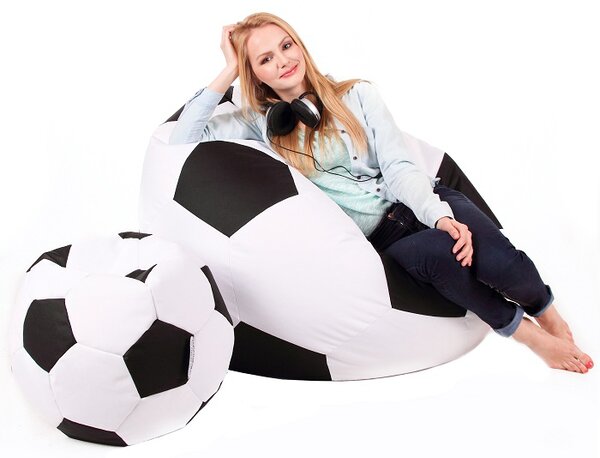 Sedací vak Fotbal XXXL+L (ES 01 + ES 22). Akce -25%