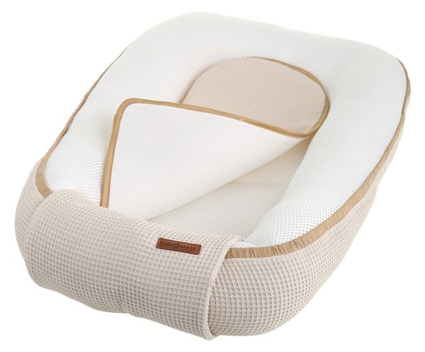 Hnízdečko (kokon) pro miminko - BABYMAM AIR 3D SAFE SLEEP SET - béžové