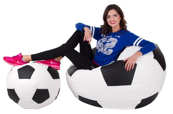 Sedací vak Fotbal XXXL+L (ES 01 + ES 22). Akce -25%