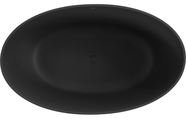 Mexen Parma volně stojící vana z konglomerátu 160 x 95 cm, černá mat - 57231609570