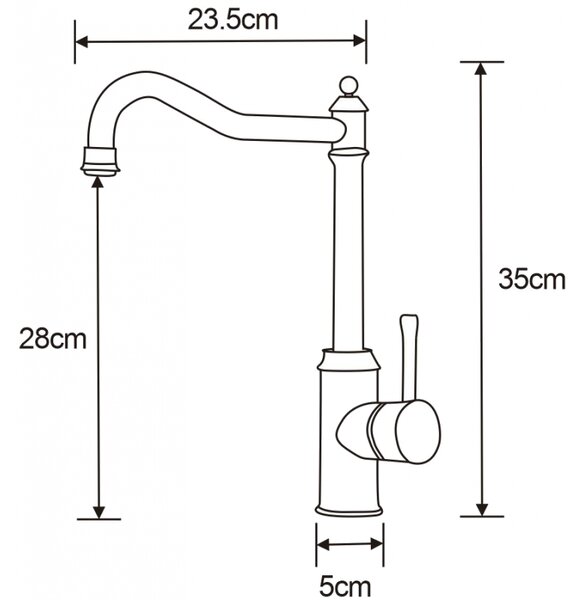 Mexen Inu kuchyňská baterie, inox - 672200-99