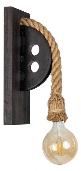 Nástěnné svítidlo loftové LOCH NESS wenge