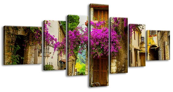 Obraz na plátně Staré město v Provence - 7 dílný Rozměry: 160 x 70 cm