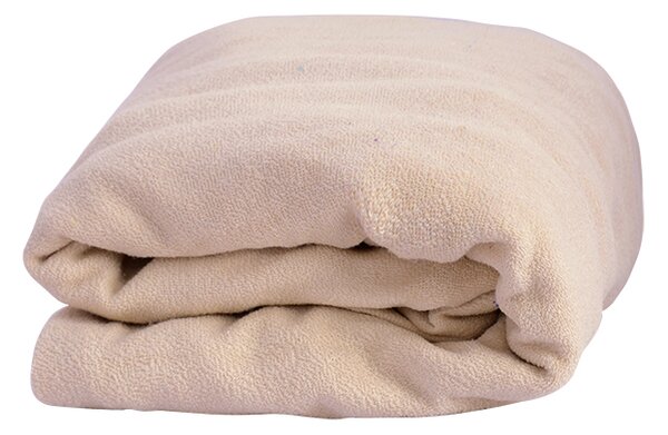 TOP Q froté prosteradlo PUDROVÉ 200x220 cm bez dekoru