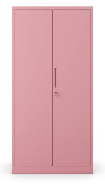 Kancelářská skříň na dokumenty se 4 policemi, pudrově růžová, 900x1850x400 mm: JAN Fresh Style