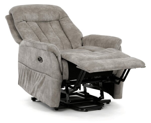 Polohovací křeslo šedé, elektrické TV-Q8575 GREY3