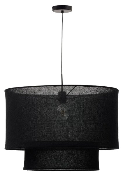 Černé lněné stínidlo Kave Home Mariela 60 cm