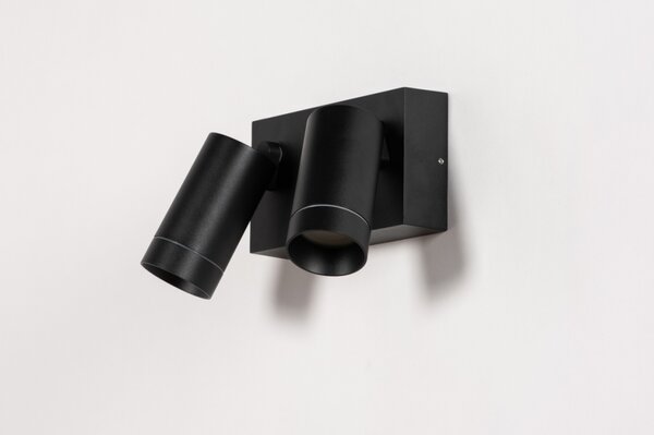 Nástěnné venkovní LED svítidlo s čidlem Vector Black 2 (LMD)