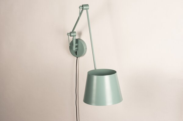 Nástěnné designové svítidlo s ramenem Snap Fosca Old Green (LMD)