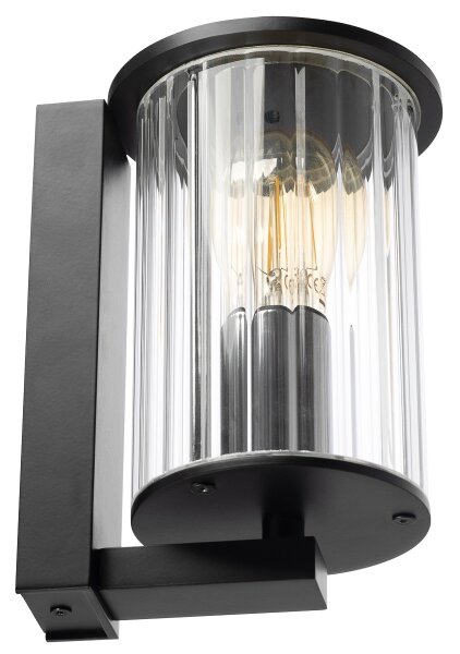 Argon 8748 - Venkovní nástěnné svítidlo NORFOLK 1xE27/15W/230V IP44 černá
