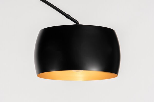 Stojací oblouková lampa Bond Black and Gold (LMD)