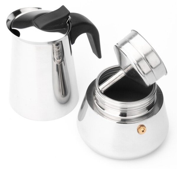 Moka konvička z nerezové oceli ve stříbrné barvě 400 ml Trevi – Leopold Vienna
