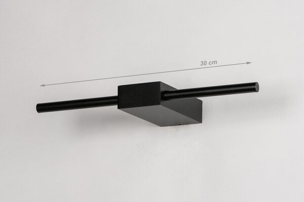 Nástěnné designové LED svítidlo Genesis 30 Black (LMD)