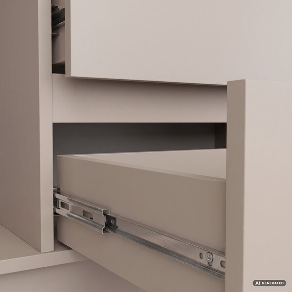 Ak furniture Komoda CLP K140 2D 4SZ 138 cm kašmír