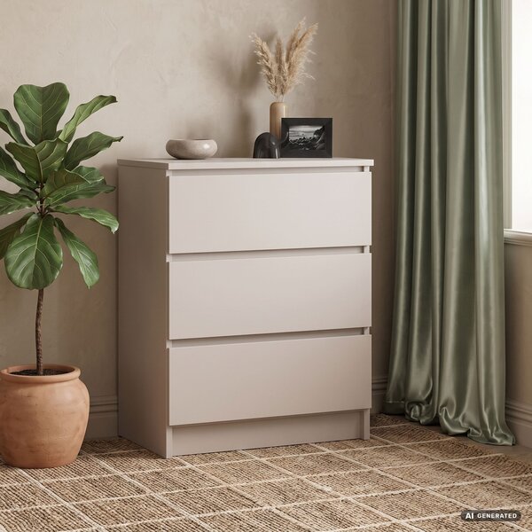 Ak furniture Komoda CLP K60 3SZ 60 cm kašmír