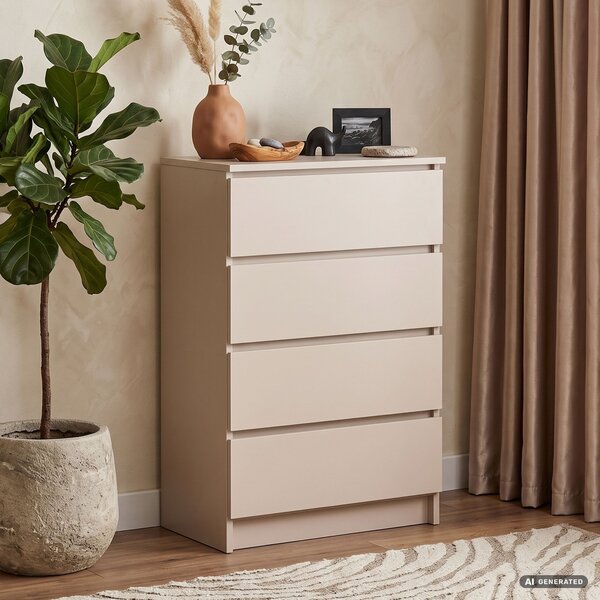 Ak furniture Komoda CLP K60 4SZ 60 cm kašmír