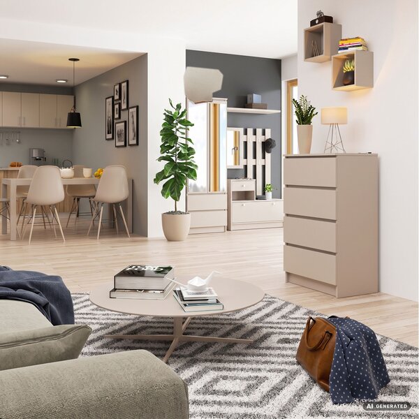 Ak furniture Komoda CLP K60 4SZ 60 cm kašmír