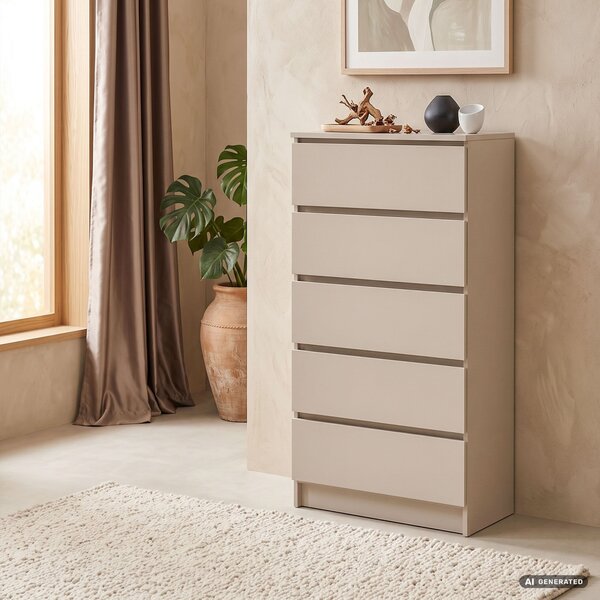 Ak furniture Komoda CLP K60 5SZ 60 cm kašmír