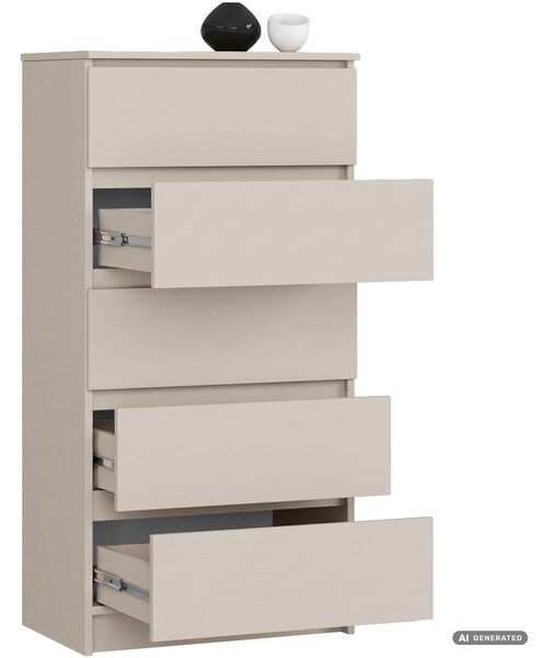 Ak furniture Komoda CLP K60 5SZ 60 cm kašmír