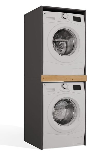 TP Living Stojan na pračku a sušičku POLA 64 cm dub Artisan/antracit