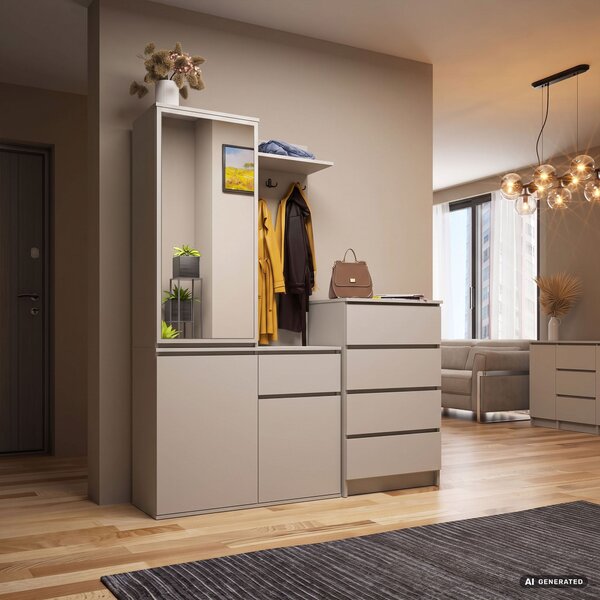 Ak furniture Předsíňová stěna Entro 95 cm kašmír