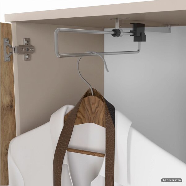 Ak furniture Předsíňová stěna Entro 95 cm kašmír/dub Artisan