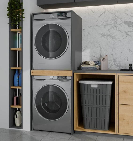 TP Living Stojan na pračku a sušičku POLA 64 cm dub Artisan/antracit